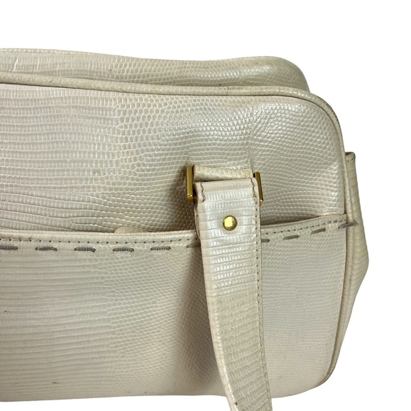 KATE SPADE NEW YORK Genuine Leather Cream Ivory Satchel Handbag Purse Tote - Picture 14 of 16